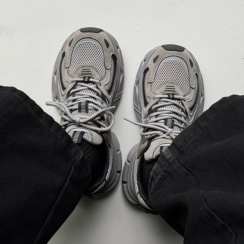 LURAD Coverage Support Height Increase Low Top Chunky Sneakers Men's-16