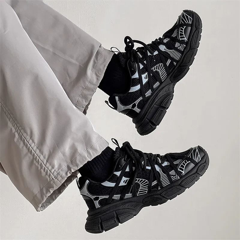 LURAD Support Balance Height Increasing Low Top Chunky Sneakers Unisex-2
