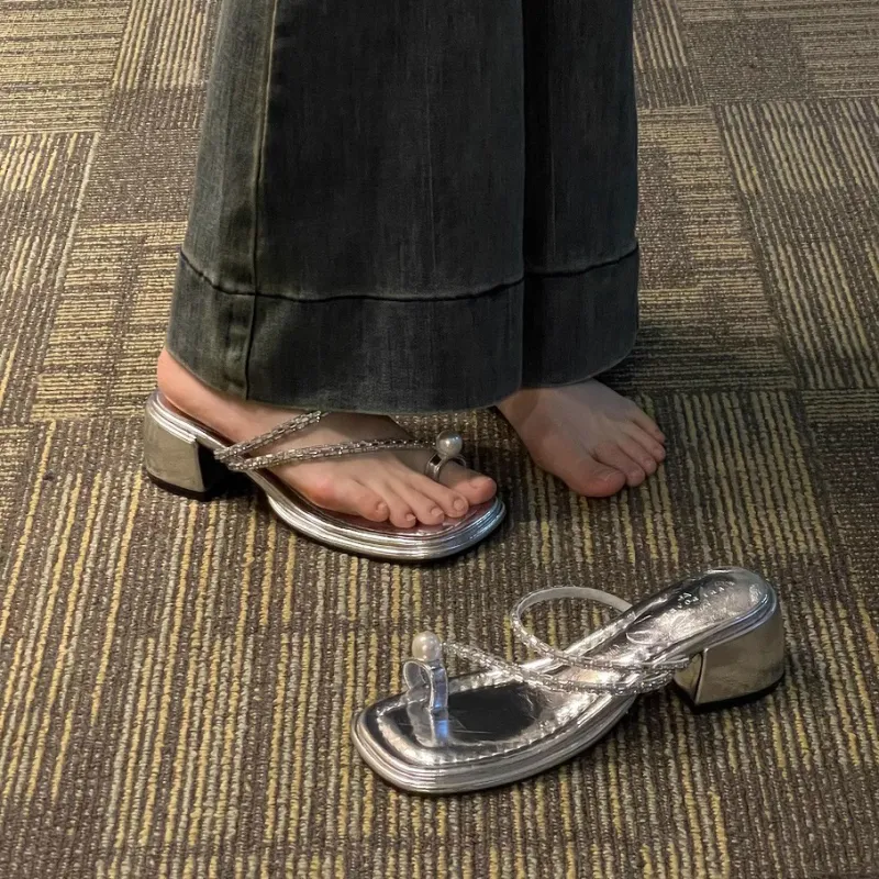 LURAD Slide Slippers Women's Silver-3