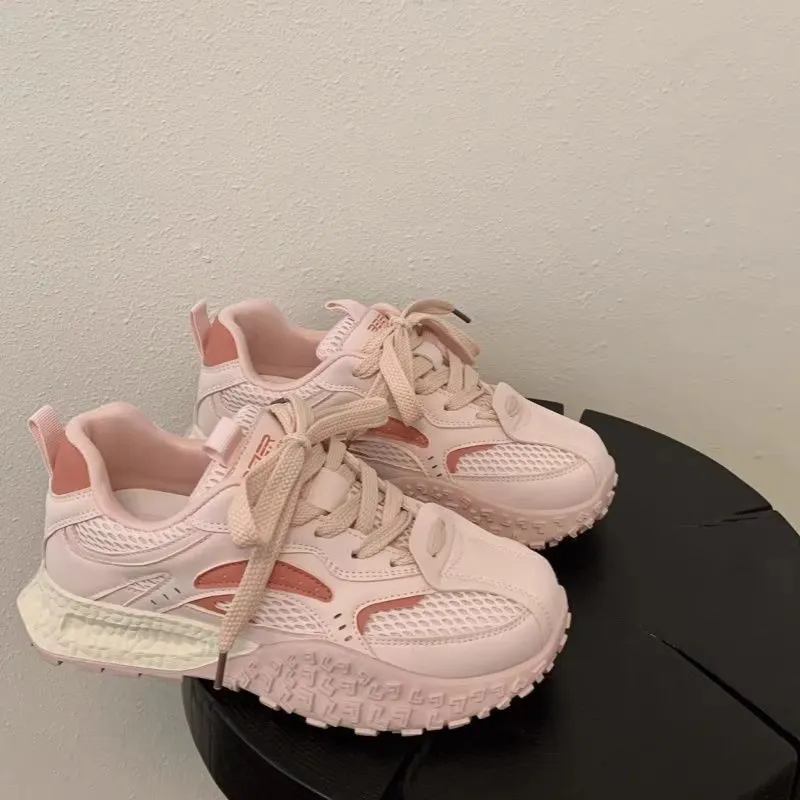 LURAD Casual Shoes Women's Low Top Pink-5
