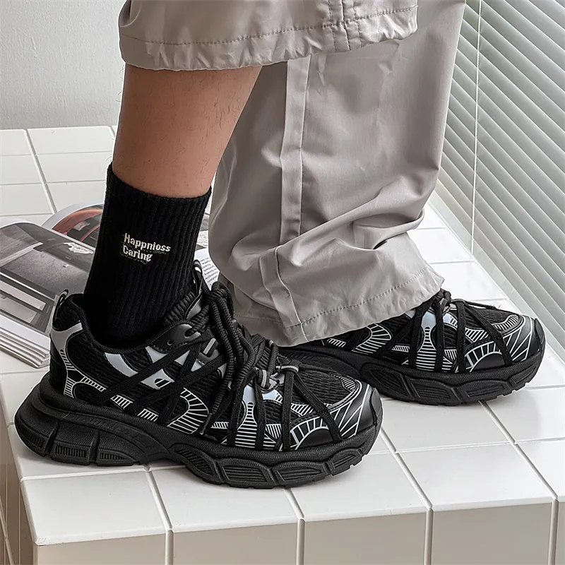 LURAD Support Balance Height Increasing Low Top Chunky Sneakers Unisex-6