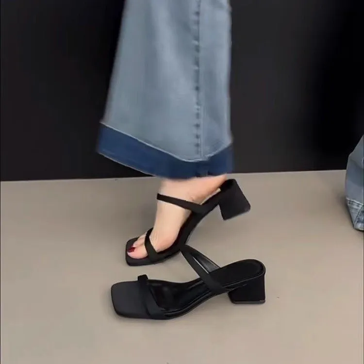 LURAD Slip Resistant Slide Slippers Women's Black Box-5