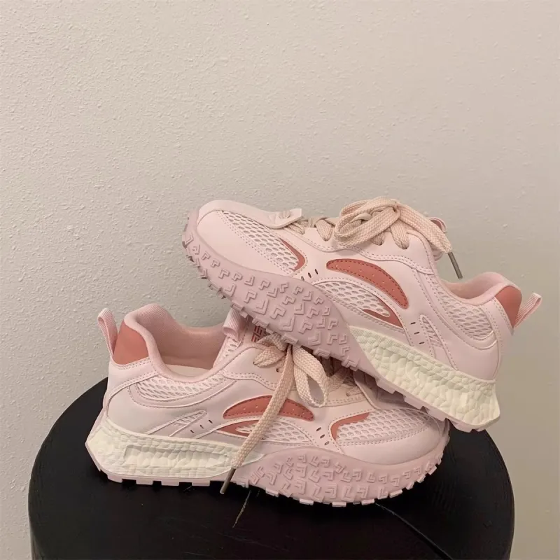 LURAD Casual Shoes Women's Low Top Pink-17
