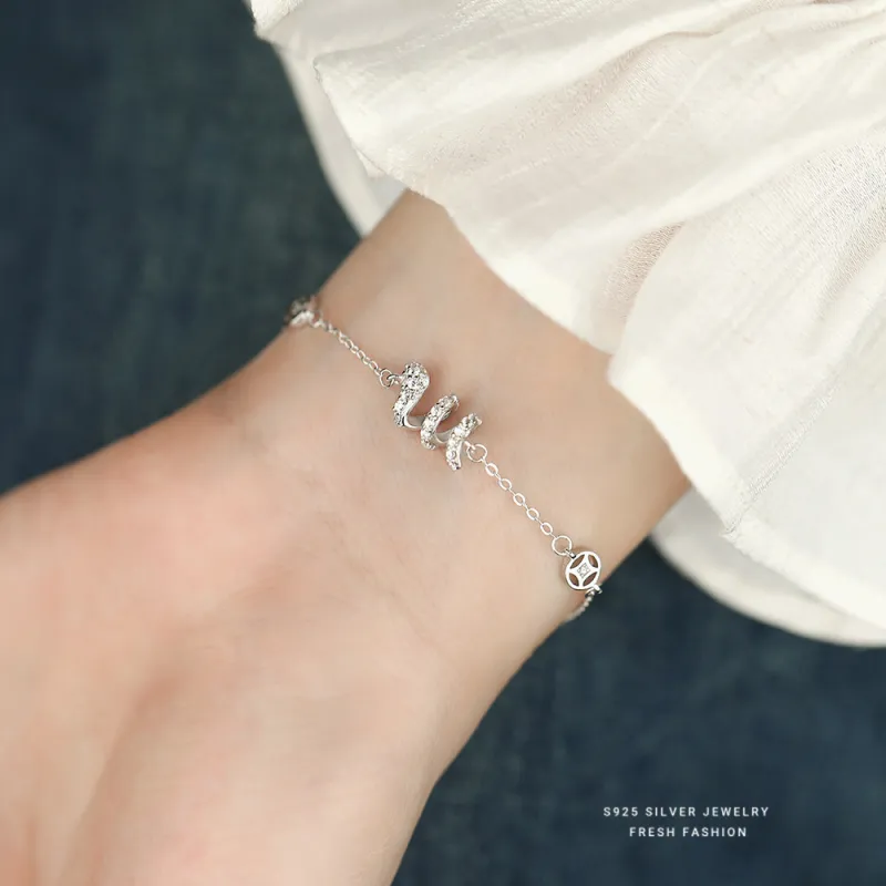 NIANNIANXI S925 Silver Bracelets Women's-4