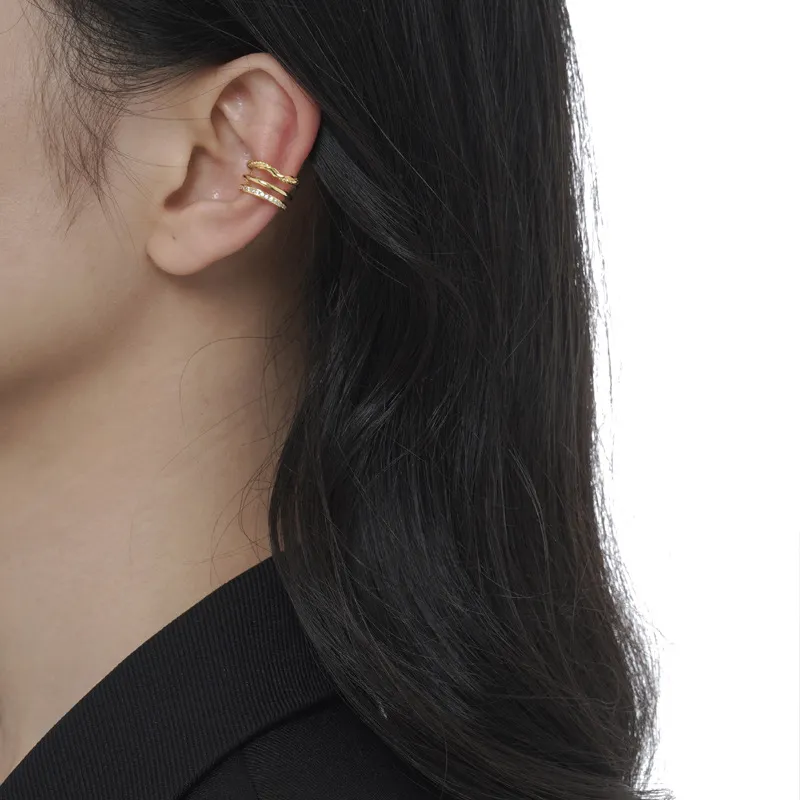 NIANNIANXI S925 Silver Clip On Earrings Unisex-3
