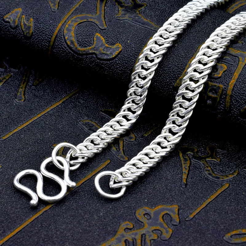 NIANNIANXI 999 Fine Silver Necklaces Men's-3