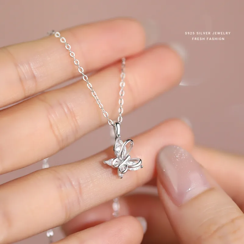 High Quality S925 Silver Material Fashion Necklace Women's-5