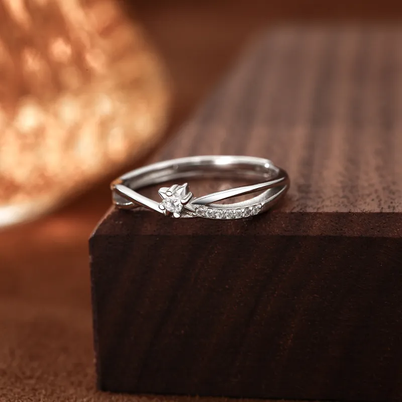 NIANNIANXI S 999 Fine Silver Rings Women's-3