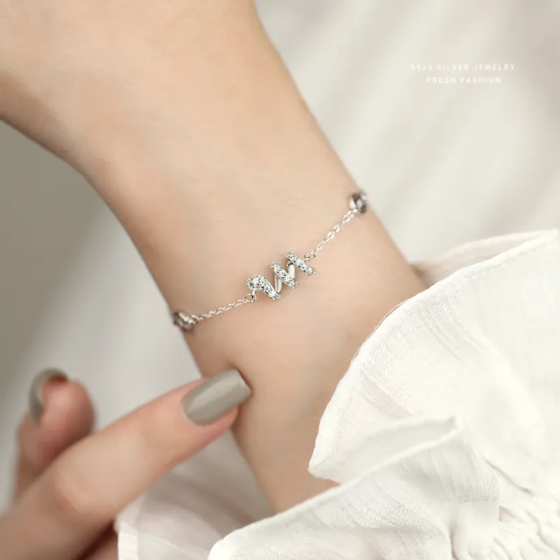 NIANNIANXI S925 Silver Bracelets Women's-5