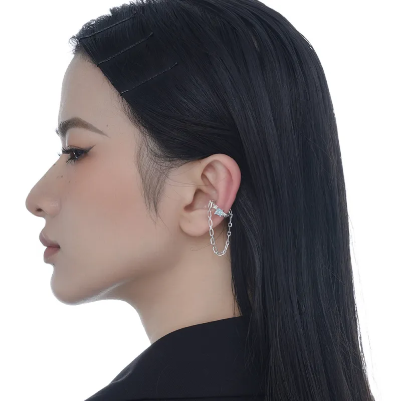 NIANNIANXI S925 Silver Clip On Earrings Unisex-1