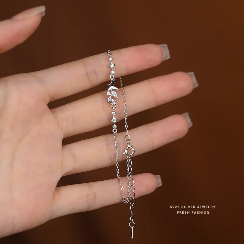 NIANNIANXI S925 Silver Bracelets Women's-5