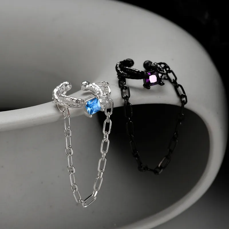 NIANNIANXI S925 Silver Clip On Earrings Unisex-2