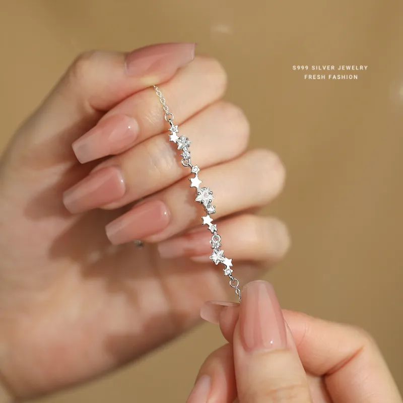 NIANNIANXI S999 Fine Silver Bracelets Women's-2