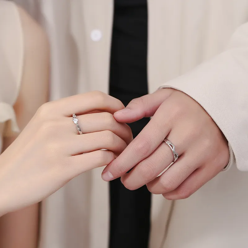 NIANNIANXI Sterling Silver 999 Rings Unisex-1