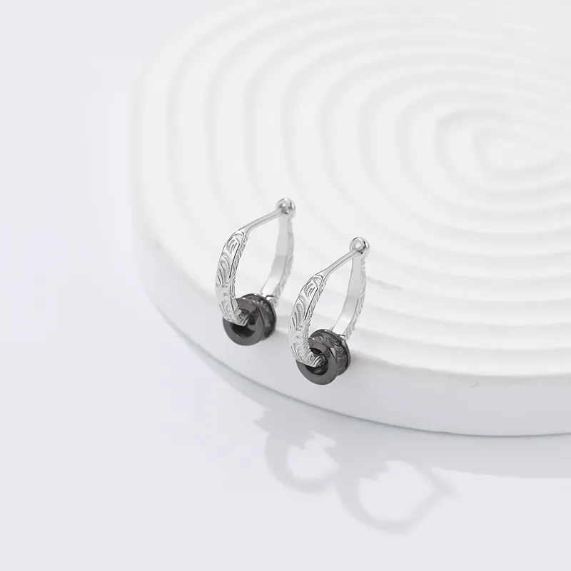 NIANNIANXI 925 Sterling Silver Earrings Unisex-4