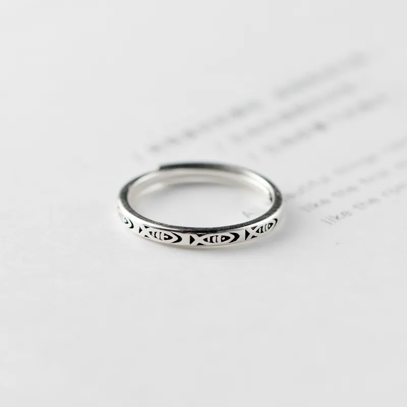 NIANNIANXI S925 Silver Rings Unisex-3