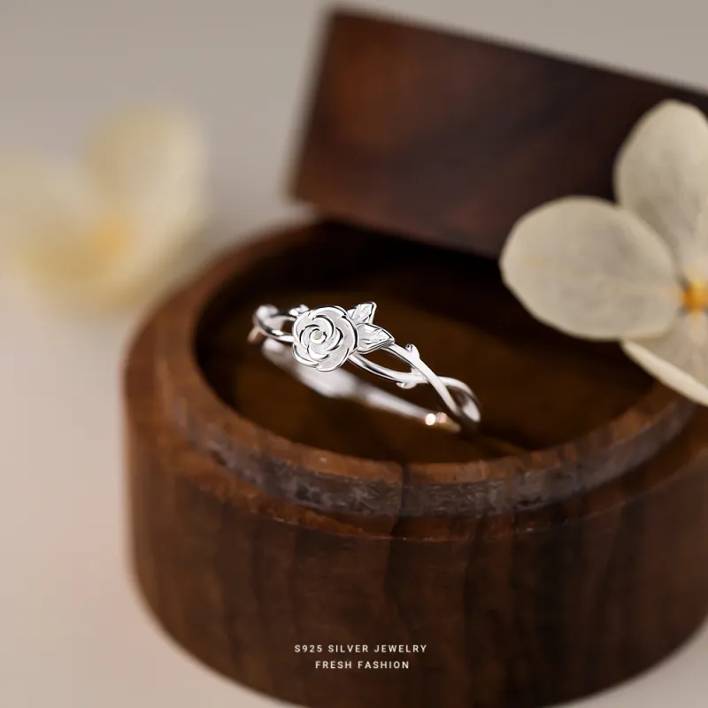 NIANNIANXI S925 Silver Rings Women's-5