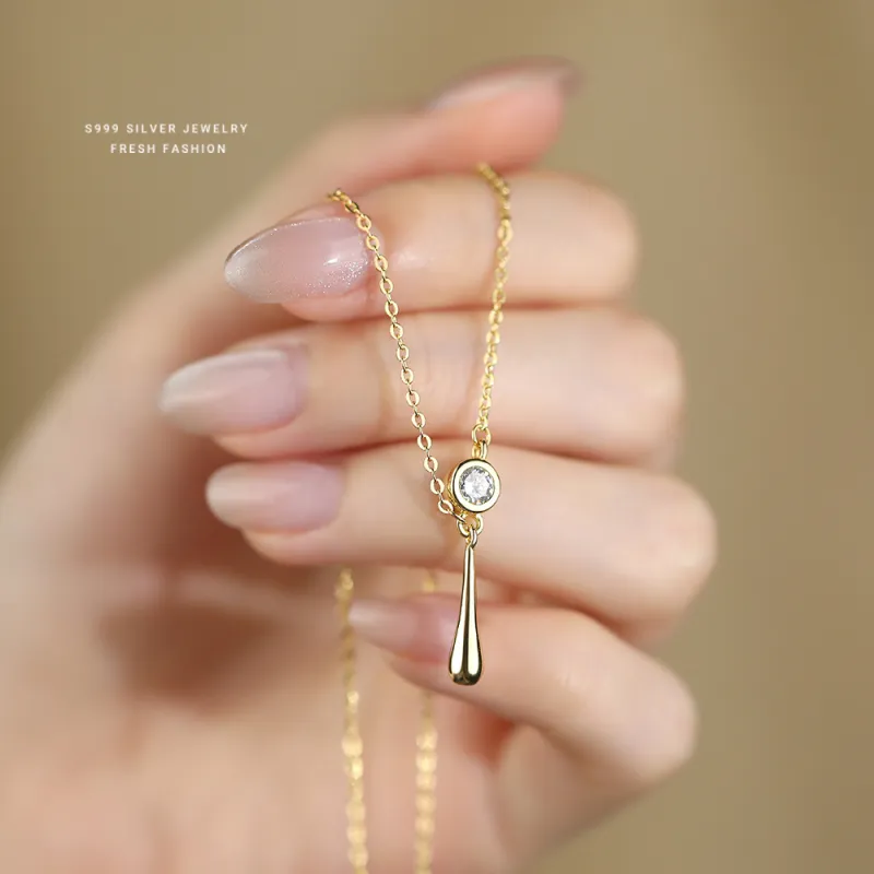 NIANNIANXI S999 Fine Silver Necklaces Women's-5