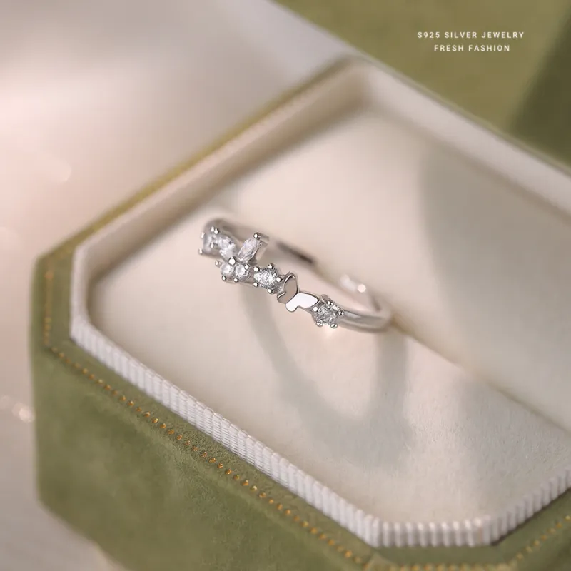 NIANNIANXI S925 Silver Rings Women's-1