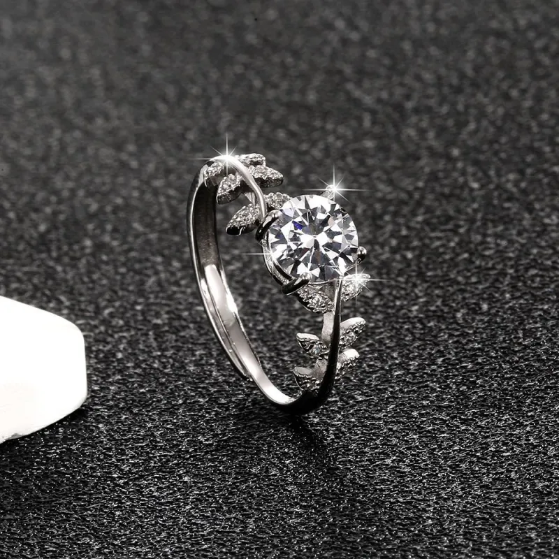 NIANNIANXI S925 Silver Rings Women's-4