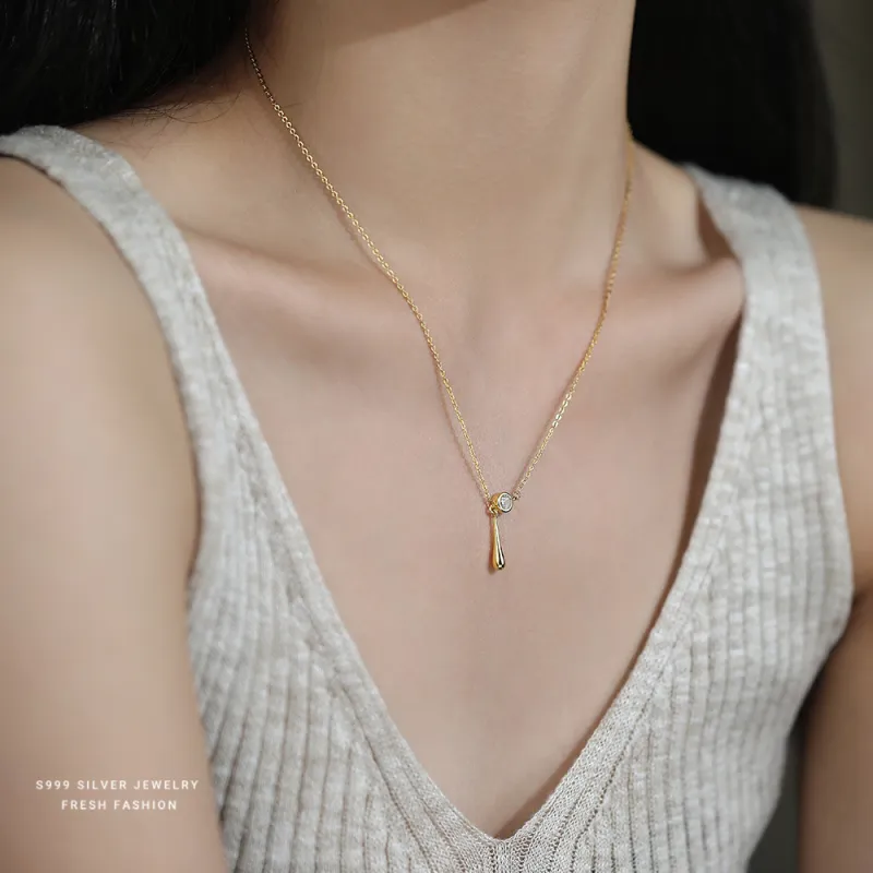 NIANNIANXI S999 Fine Silver Necklaces Women's-2