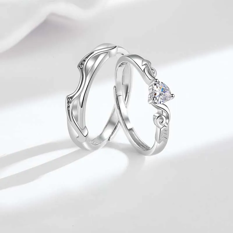 NIANNIANXI Sterling Silver 999 Rings Unisex-3