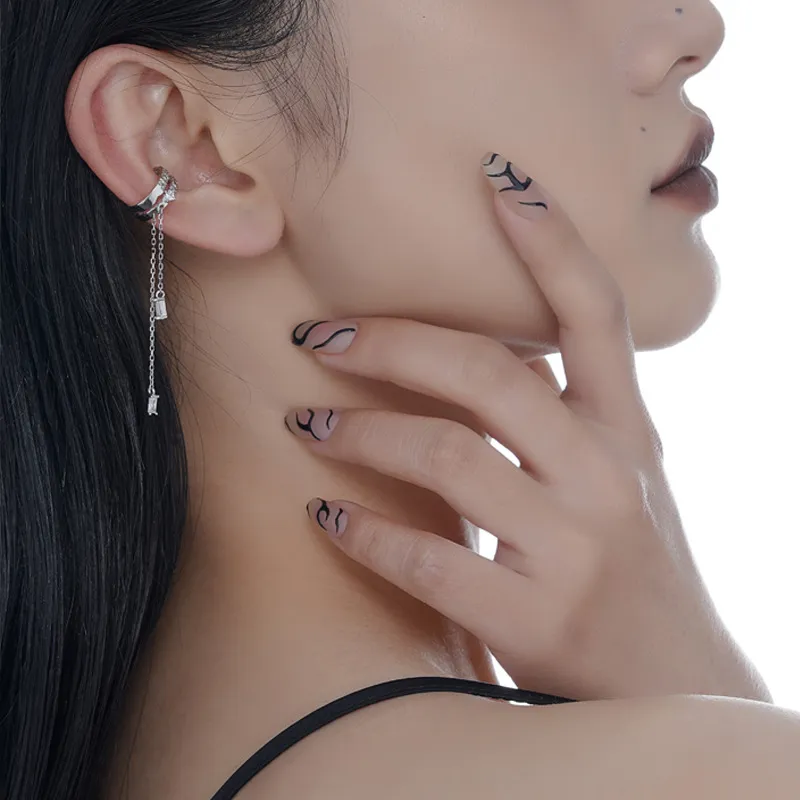 NIANNIANXI 925 Sterling Silver Clip On Earrings Unisex-2