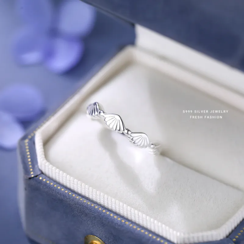 NIANNIANXI S999 Fine Silver Rings Women's-3
