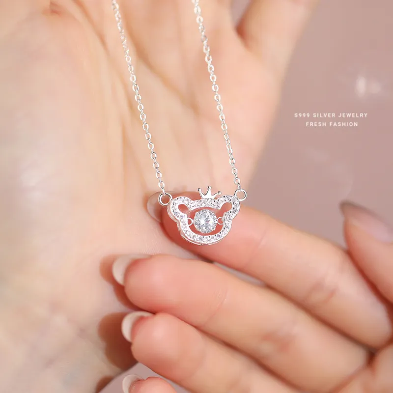 NIANNIANXI S999 Fine Silver Necklaces Women's-5