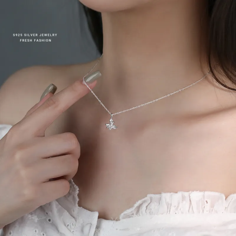High Quality S925 Silver Material Fashion Necklace Women's-1
