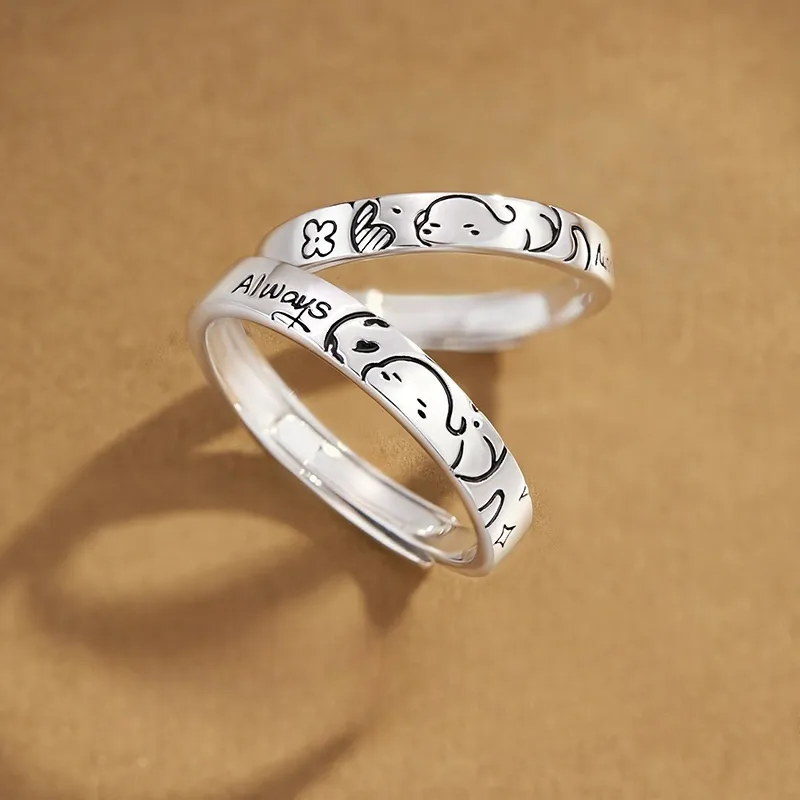 NIANNIANXI S925 Silver Rings Unisex-3
