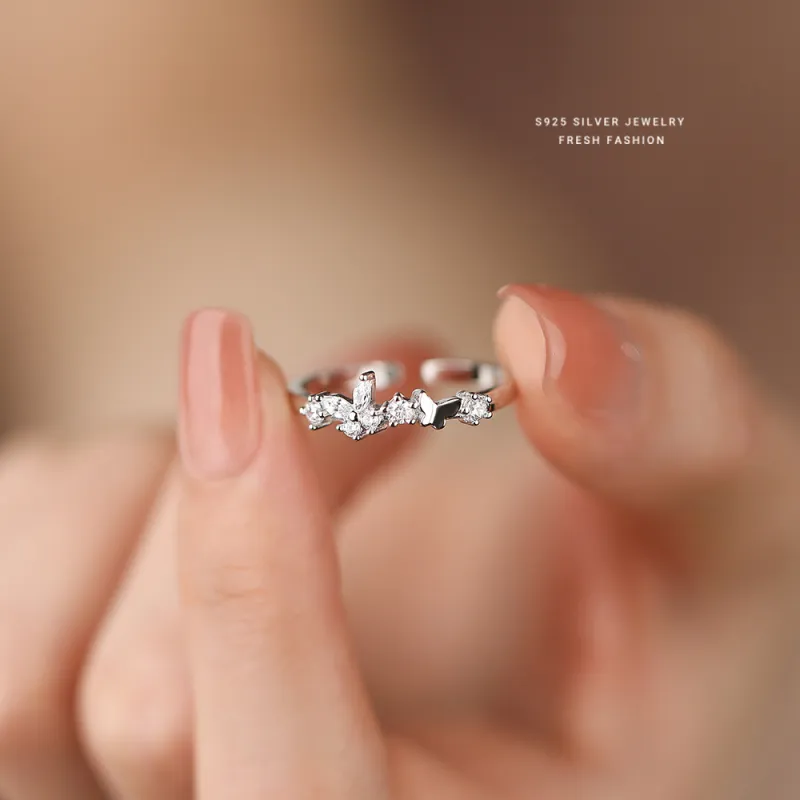 NIANNIANXI S925 Silver Rings Women's-3