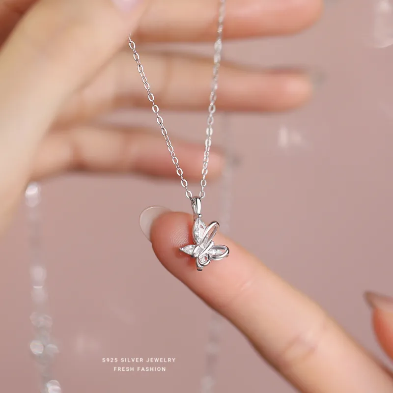 High Quality S925 Silver Material Fashion Necklace Women's-4