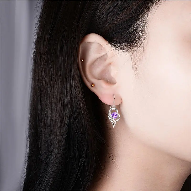 NIANNIANXI 999 Fine Silver Earrings Women's-1