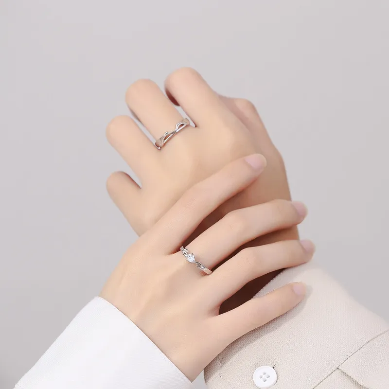 NIANNIANXI Sterling Silver 999 Rings Unisex-2
