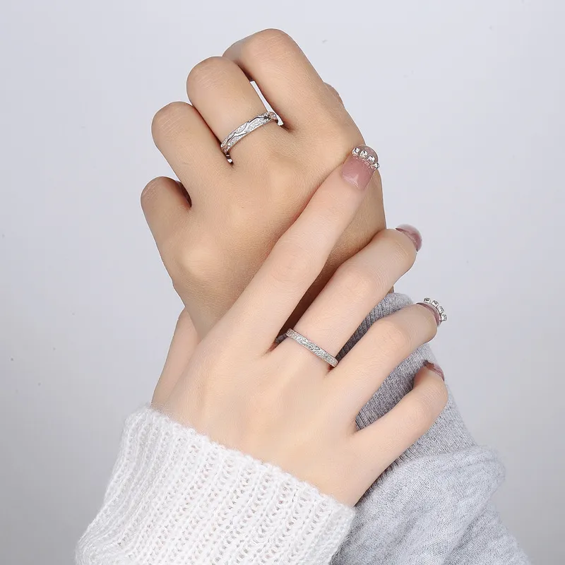 NIANNIANXI 999 Fine Silver Rings Unisex-1