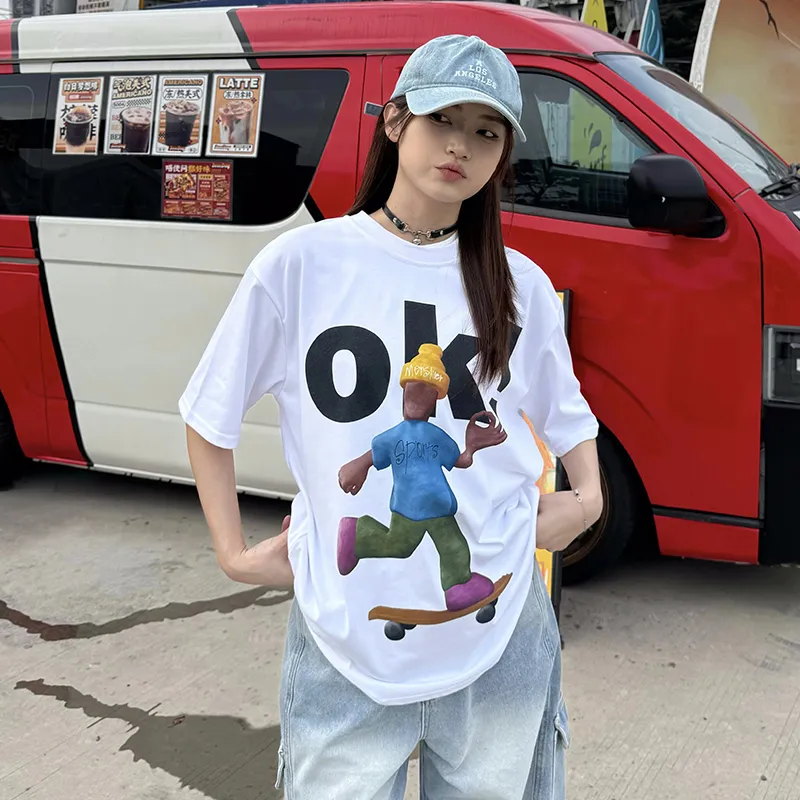 ZAO FU NIAO T Shirts Women's White-4