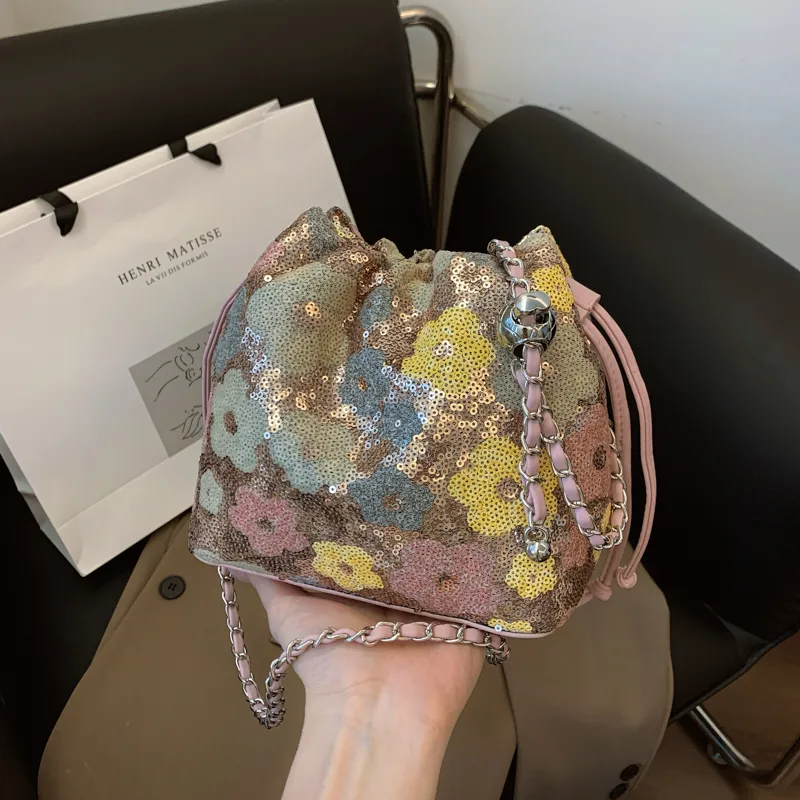 RKM Sequins Versatile Shoulder Bag Crossbody Bag Regular Women's Multicolor-7