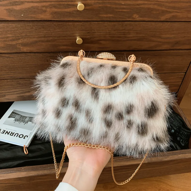 RKM Plush Shoulder Bags Handbags Regular Women's Multicolor-6