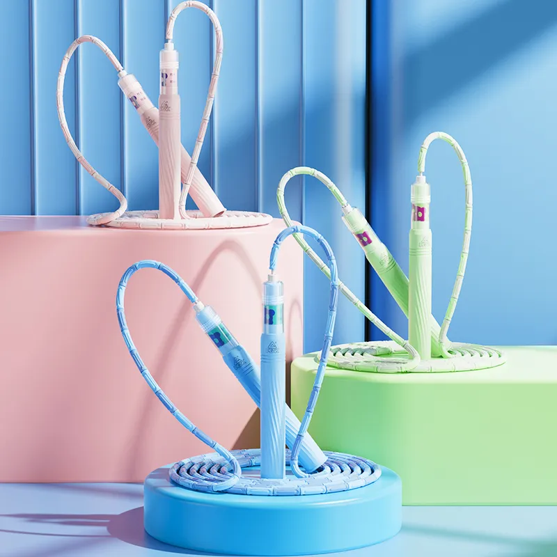 PEAK Casual Entertainment Non Countable Jump Ropes Beginner/Kids'/Students' PVC Twine Material 3m Blue/Green/Pink-13