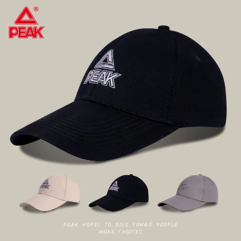 PEAK Cotton Baseball Caps Unisex Multiple Colors-2
