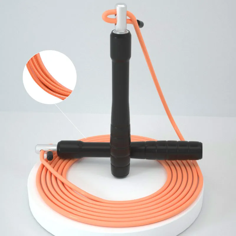 AMYUP Fitness Training Non Countable Jump Ropes Fitness Crowd PVC Steel Wire Rope, Carbon Alloy Controller 3m-2