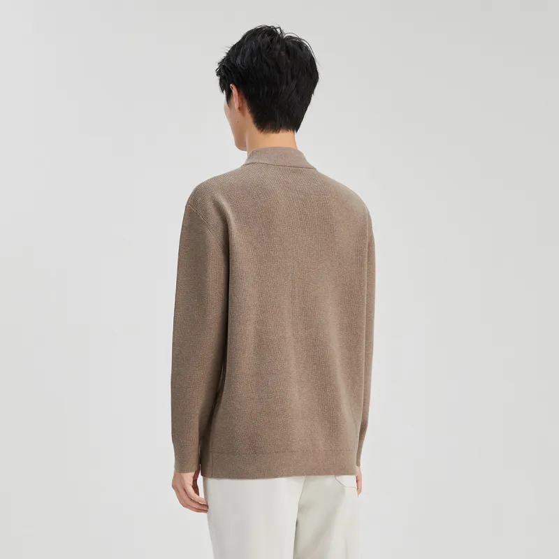H-YXIANG Knitwear Men's Count Alpaca-2