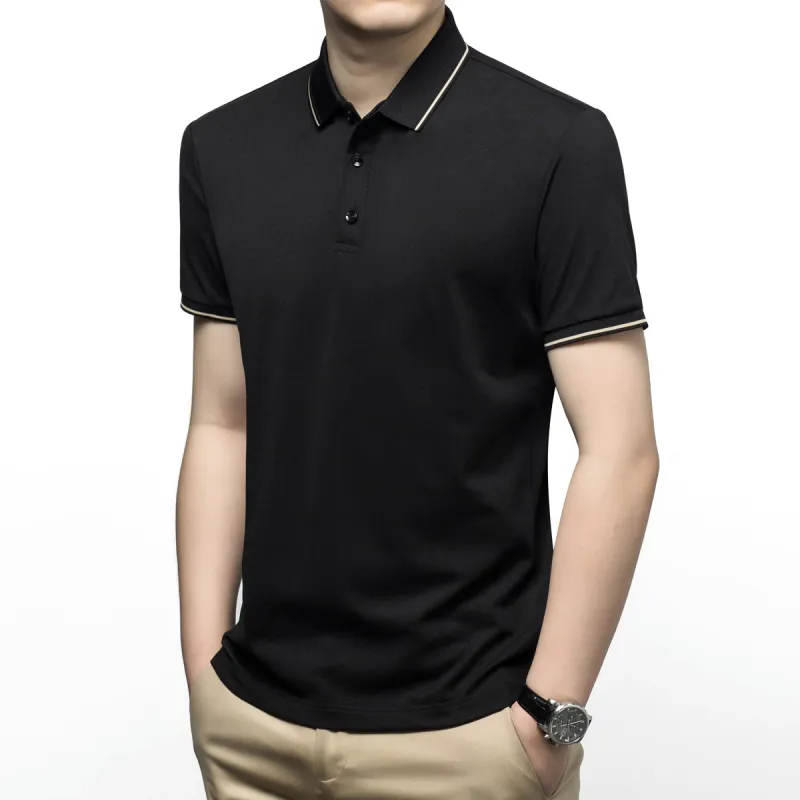 H YXIANG Polo Shirts Men-11