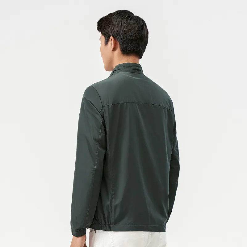 H YXIANG Jackets Men Green-3