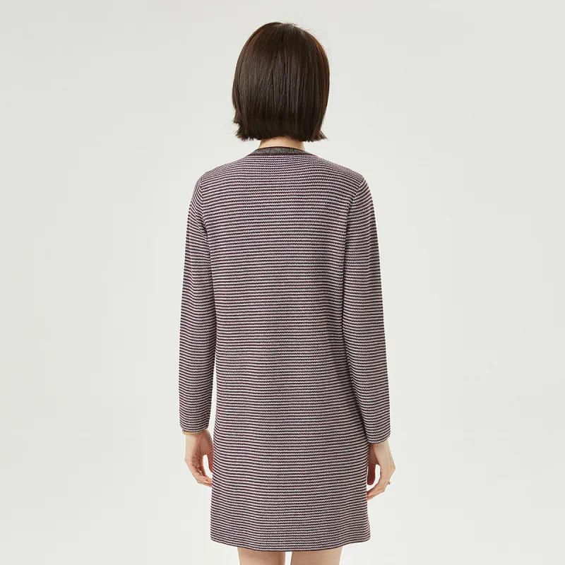H YXIANG Long Sleeved Dresses Women's-4
