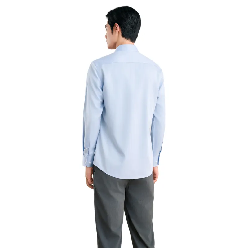 H YXIANG Shirt Men's Morocco Blue-4