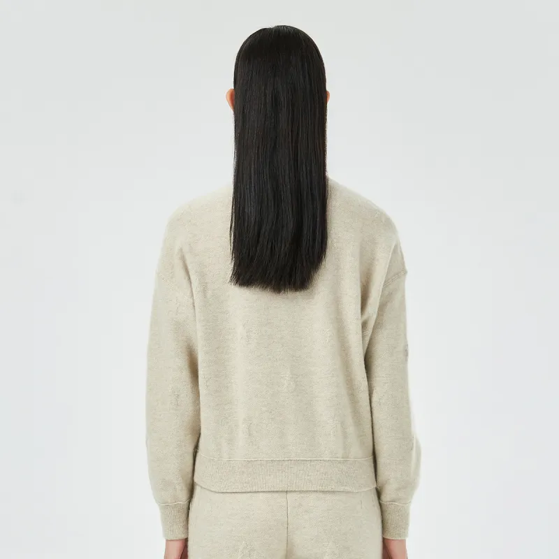 H YXIANG Cashmere Sweater Women's-2