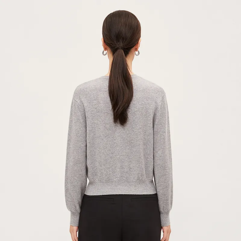 H YXIANG Cashmere Sweater Women's-5