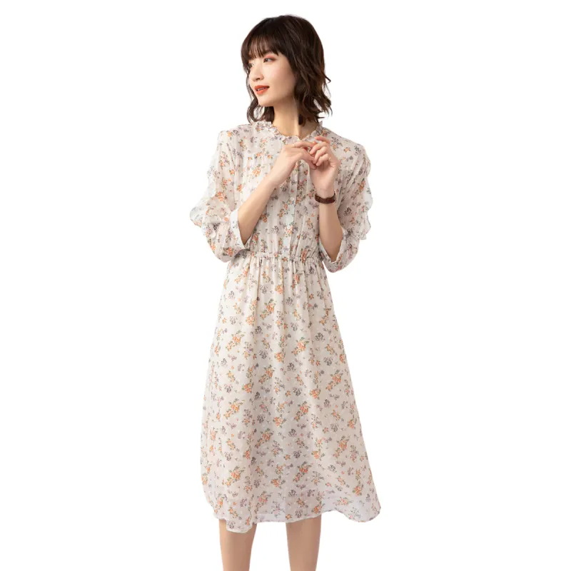 H YXIANG Short Sleeved Dresses Women's-7